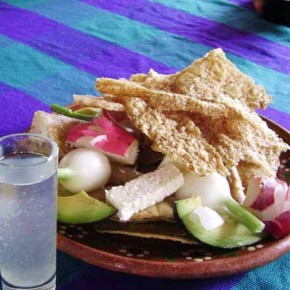 Pozole, mescal & botanas (appetizers)