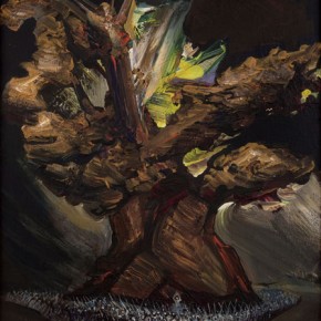 David Alfaro Siqueiros, El árbol de la noche triste, Estudio para mi mural de Chapultepec, Octubre de 1962 / Sad Night Tree, Study for Chapultepec Mural, October 1962 